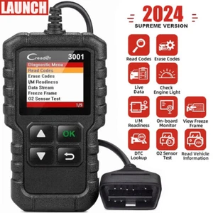 LAUNCH OBD2 & Lifetime Free Car Fault Code Reader Scanner Diagnostic Auto Engine - Picture 1 of 21