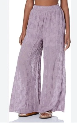 Guess Dexie Palazzo широкие брюки с подкладкой Levander фиолетовый орхидея большой рекомендуемая розничная цена производителя $158 A1 - Изображение 1 из 4