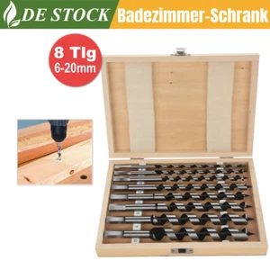 Holzbohrer Set 23cm lang 8tlg Bohrsatz Spiralbohrer Schlagenbohrer Ø 6-20mm - Bild 1 von 12