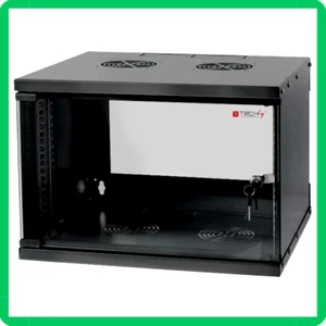 armadio rack 19 per server chassis case ups Techly 6 unità con anta in vetro B45 - Foto 1 di 6