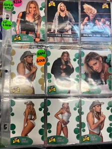 WWF Trish Stratus Lita Fleer WWF Ultimate Diva Rookie Gold Cards - Picture 1 of 6