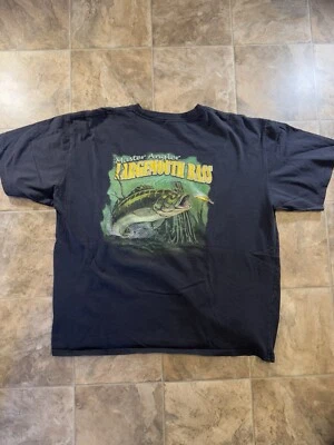 Vintage Largemouth Bass Master Angler Fish Tee Lure 2XL 28x30 Fishing Nature Tee - Image 1 of 4