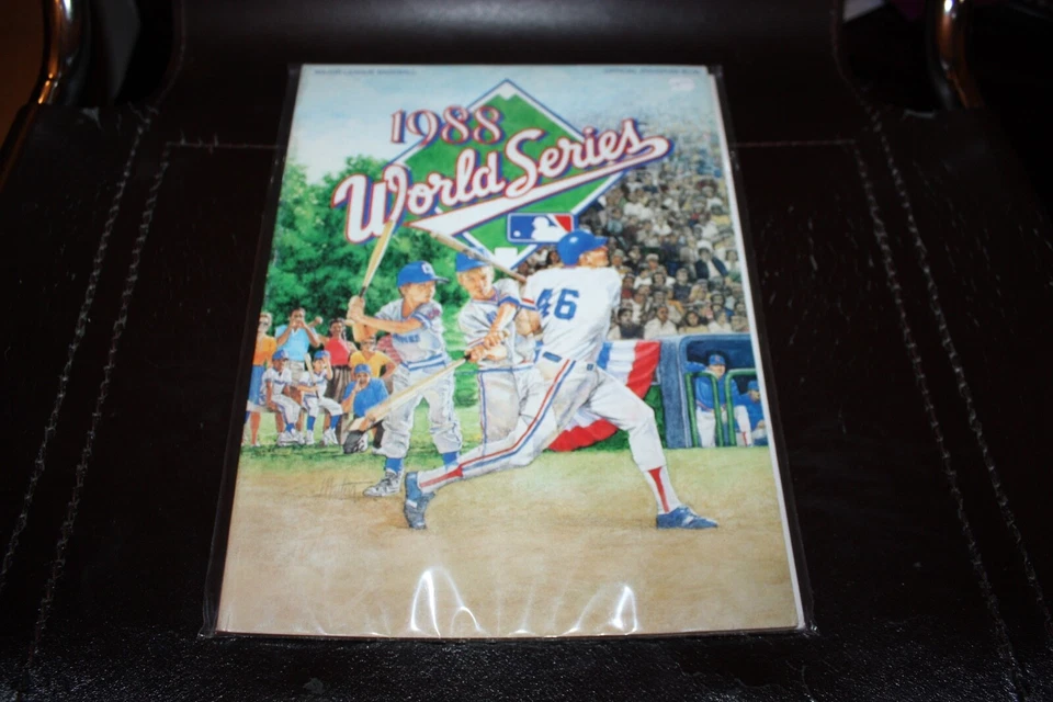 Vintage 1988 MLB World Series Program Los Angeles Dodgers vs Oakland A's - Image 1 of 1