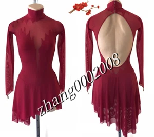 Stylish Ice skating dress.Competition Figure Skating Dress.Twirling Baton Custom - Picture 1 of 7