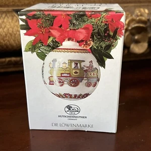 Hutschenreuther Weihnachtskugel Ornament 1994 Zug Germany Weihnachts Kugel Neu in OVP - Bild 1 von 10