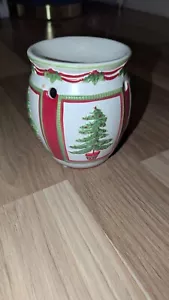 CANDELA YANKEE PORCELLANA DESIGN NATALE RARO BRUCIATORE CROSTATA - Foto 1 di 5