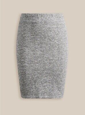 Torrid Midi Studio Double Knit Pencil Skirt Gray 00 M L 10 #E91341