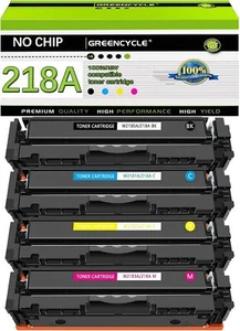 4Packs 218A 218X Toner Cartridge for HP Color Pro MFP 3301FDW 3301CDW NO CHIP - Picture 1 of 7