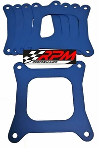 Holley Carburetor Carb Base Gasket Open Flange BLUE NON STICK VITON 5 PK G70X5 - Foto 1 di 1