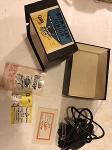 Vintage 1953 OSTER STIM U LAX Junior Home Massage Instrument Box Manuals Model 4 - Picture 1 of 5