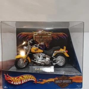 Hot Wheels harley davidson fat boy 1:18 scale 2001 - Picture 1 of 5