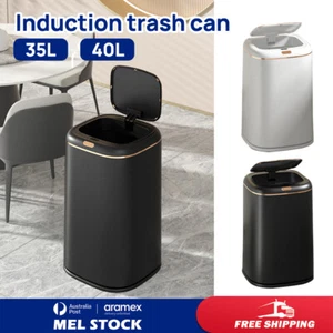 Motion Sensor Rubbish Bin Auto Smart Trash Waste Basket Toliet 12L/16L/35L/40L - Picture 1 of 28