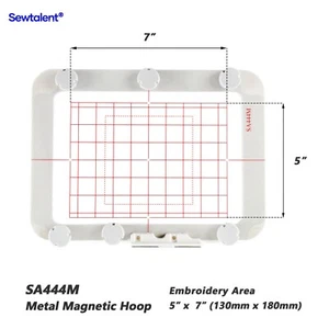 Magnetic Hoop SA444M 5"x7" for Brother 2500D 2800D Babylock Sofia Easy Hooping - Picture 1 of 6