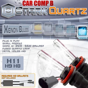 35W / 55W Xenon HID Bulbs Fog Light 10000K Blue - H11 Replacement Pair (B) - Picture 1 of 3