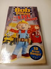 Bande VHS jaune Bob the Builder 2004 The Live Show enfants jamais vue à la télévision (Z)