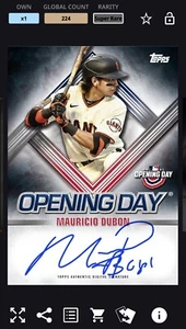[DIGITAL CARD] Topps Bunt Mauricio Dubon Opening Day Signature Super Rare - Picture 1 of 1