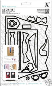 Xcut 16 piece A5 die set men suit card metal dies man on Fathers Day Birthday - Picture 1 of 1