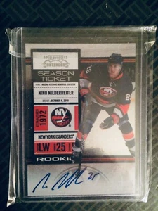  2010-11 Playoff Contender Nino Niederreiter RC Auto Ticket New York Islanders - Picture 1 of 2