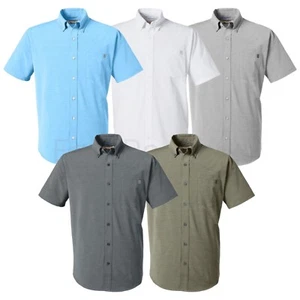 HUK Men's Size S-3XL Kona Solid Short Sleeve Fishing Shirt UPF 30 - Picture 1 of 35