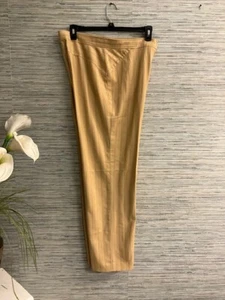 LIZ CLAIBORNE - Size 14 - Honey Gold & Black Stripe Career Pants - EUC! - Picture 1 of 9