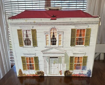 LARGE Vintage MCM Ideal Petite Princess Dollhouse Vinyl Fold-out Case 60S NICE - Image 1 of 4