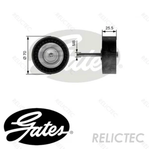 Aux Belt Idler Guide Pulley Ford Volvo:MONDEO IV 4,III 3,V70 3,S80 II 2 - Picture 1 of 2