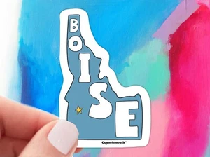Boise Idaho Waterproof Vinyl Bumper Sticker For Laptop, Water Bottle, Car - Picture 1 of 5