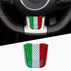 Dry Carbon Fiber Steering Wheel Lower Cover Trim for Fiat 500 Abarth 595 16-19 - Picture 1 of 6