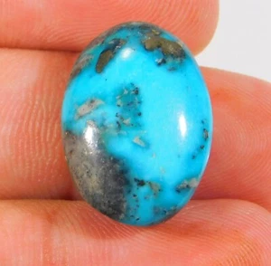 EXCELENTE PIEDRA PRECIOSA CABUJÓN OVALADO TURQUESA AZUL NATURAL 22x15x8 MM 22,CT CW=092 - Imagen 1 de 6