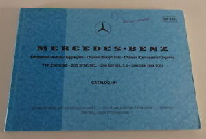 Catalogo Immagini Mercedes Benz W108 250 S / Se,280 Se / Sel + 3.5,300 Seb Stand