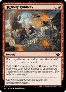 MTG (x4) Highway Robbery (x4) Playset (OTJ C#129) NM/LP - Imagen 1 de 1