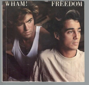 Wham!- Freedom, 7" Promo Single 45 RPM - Imagen 1 de 3