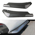 Carbon Fiber Black Rear Bumper Lip Diffuser Splitter Canard Protector Universal