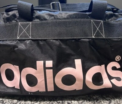 Black And Pink Adidas Duffel Bag - Image 1 of 4