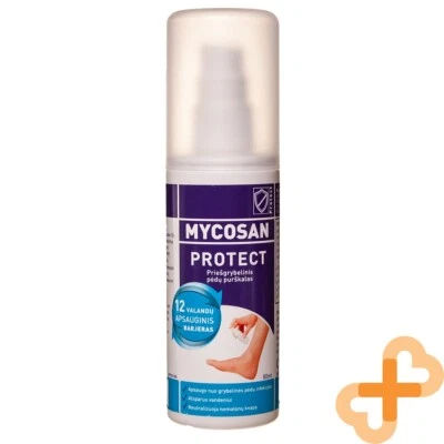 MYCOSAN PROTECT Antimykotisches Fußspray 80ml 12h Schutz wasserfester Nagelpilz