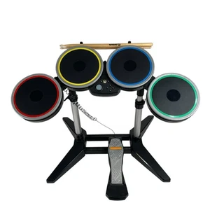 Rock Band 4 Harmonix Xbox One Wireless Drum Set #91162 & Pedal Tested Excellent - Picture 1 of 14