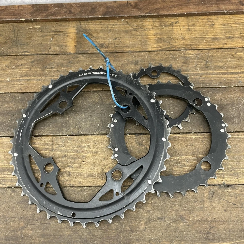 Truvativ Bike Chainrings 10 Speed 44T 33T 22T 104 BCD 4 Arm SRAM MTB Triple - Image 1 of 4