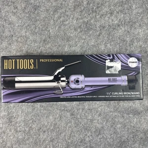 Hot Tools Curling Iron Professional Series 1. 1/4” Black And Violet Titanium - Picture 1 of 10