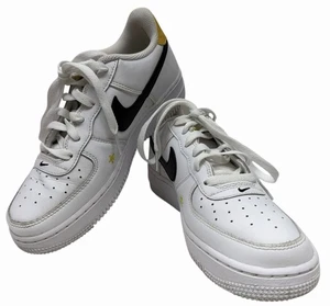 Nike Air Force 1 LV8 Big Kid Größe 5,5Y weiß schwarz dunkel schwefelgelb Sonnenblume - Bild 1 von 8