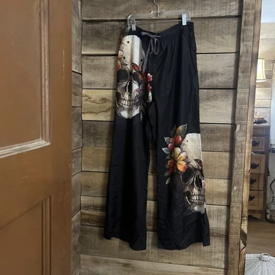 Halloween Calavera Estampado Pijama Pantalón Damas 2xl Gótico Grunge  Foto 1 de 4