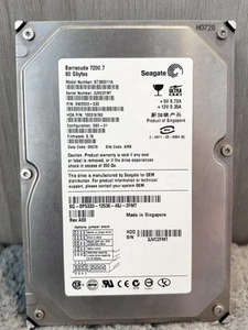 Seagate Barracuda 7200.7 80GB ST380011A 3.5" HHD (UNTESTED) - Picture 1 of 6