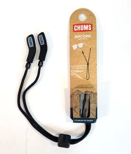 Chums 3 mm Ripcord Seil Sonnenbrillenhalter & Brillenband schwarz - Bild 1 von 9