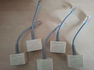 5 x BTR ISDN Verteiler 1x RJ45 St an 2x Bu mit Kabel - Photo 1/1