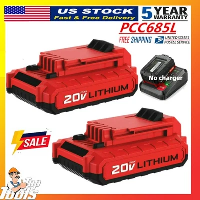 20V Para CABLE PORTER 3.0Ah Batería Litio-Ion 20V Max PCC680L PCC685L PACK Foto 1 de 4
