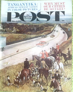  Saturday Evening Post Magazine Illustrated Commercials Vintage December 2, 1961 - Picture 1 of 6