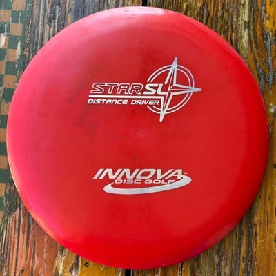 Красный диск для гольфа Innova Star SL номер патента PFN Pre Flight Starfire L 174 грамма - Изображение 1 из 2