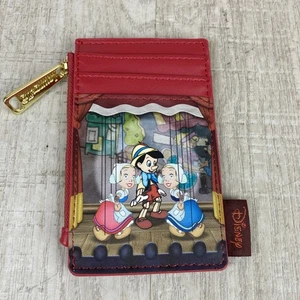 Loungefly Disney Pinocchio Marionettes Cardholder ID Wallet Zip Pocket - Bild 1 von 6