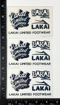 Lakai Footwear 3x Sealed Packs 00's original NOS skateboard skate sticker decals - Image 1 of 3