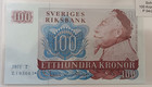 Schweden / Sweden - 100 Kronen 1971 (P54r2) - Replacement Note / Ersatznote