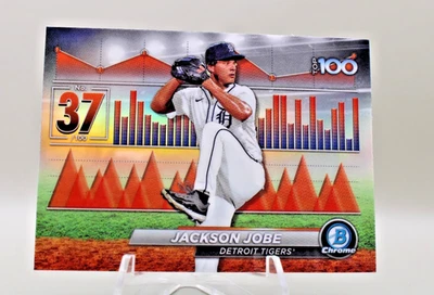 2024 Bowman - Bowman Scouts Top 100 Jackson Jobe #BTP-37 (RC) - Image 1 of 3